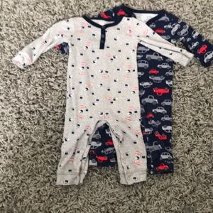 2 9 month footless sleepers